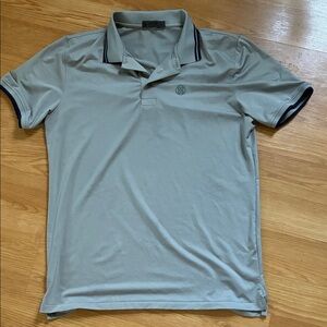 G/FORE Light Gray Polo Shirt with Navy Accents, never worn